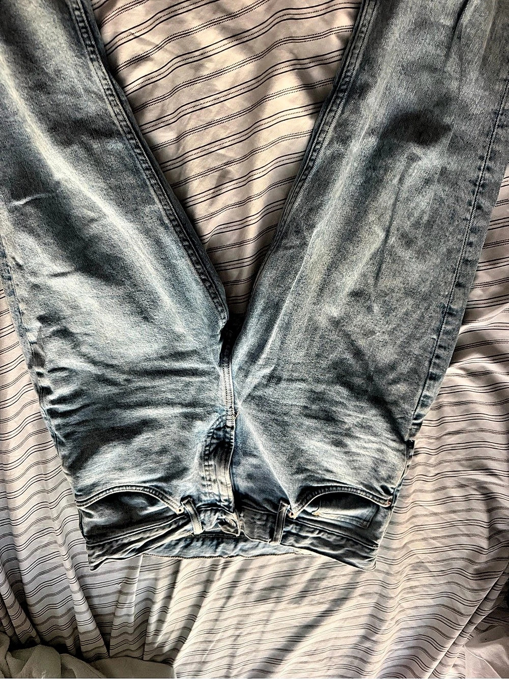 H&M Skinny Fit Skinny Jeans in Blue Waist 34